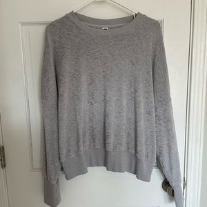 Grey Flowy Long Sleeve